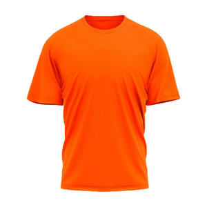 เสื้อยืดลำลองผู้ชายไซส์ใหญ่ คุณภาพสูง ปรับแต่งโลโก้ได้ สีส้ม น้ำหนัก 220 กรัม ผ้าฝ้ายออร์แกนิค 100% เป็นมิตรกับสิ่งแวดล้อม - Product Image 1