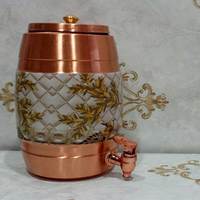 Dispensador de agua de cobre hecho a mano más vendido fabricante de bebidas de cobre puro de la India con alta calidad