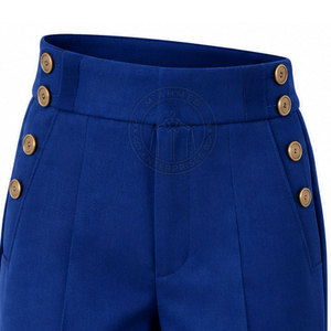 Pantalon de style classique de la guerre napoléonienne à faible MOQ, avec taille structurée et coutures soignées - Product Image 5