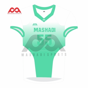 Maillot de football américain pour homme, respirant, extensible, antibactérien, séchage rapide, manches courtes, évacuation de la transpiration, transfert thermique - Product Image 2