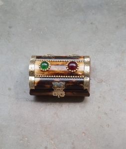 Caja de Joyería Artesanal de Material Orgánico con Incrustaciones de Hueso, Estilo Náutico y Animal, Pulida, Ecológica para Decoración del Hogar, Tayyab - Product Image 5