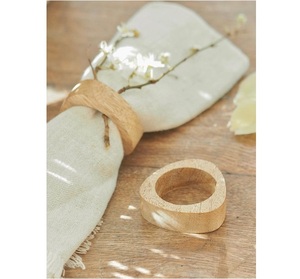 Servilleteros de madera de diferentes formas hechos a mano indios o soporte accesorios de cocina servilletero para boda de lujo FIESTA DE Navidad - Product Image 6