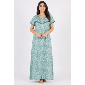 Chemise de nuit ultra-douce et soyeuse de luxe pour femme en bambou à manches courtes, longue, respirante et écologique. Fournisseur ODM le plus confortable - Product Image 5