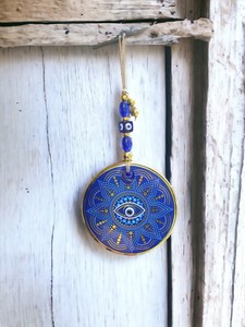 Ojo Turco DAFNI de 13 cm, Hecho a Mano, con Impresión en Relieve, Magnético, de Vidrio, Tradicional, Regalo Promocional, Decoración de Pared, Estambul - Product Image 6