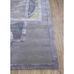 Tapis Caliedo en laine et viscose tufté à la main, motif géométrique gris et noir, pour la maison, le couloir, la chambre, épaisseur 10 mm, pour adolescents - Tnq-3216 - Product Image 4