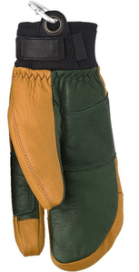 Guante de mitones de cuero con parche impermeable a prueba de viento térmico para clima frío personalizado para hombres y mujeres - Product Image 5