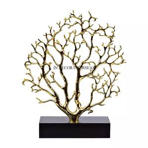 Magnifique Look Argent Brillant Poli Meilleure Qualité En Métal Fabriqué Arbre Designer Sculpture Maison Et Hôtel Décoration Fourniture De L'Inde - Product Image 3