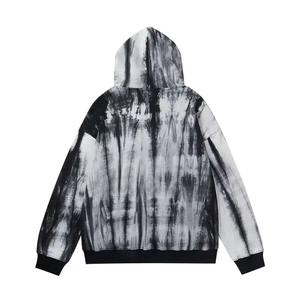 Sweat-shirt surdimensionné en coton tie-dye dégradé Sweat-shirt à capuche unisexe de haute qualité pour hommes Splash Ink Design Custom DIY OEM Winter Hoodie - Product Image 5