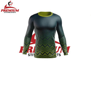 Protector de sarpullido personalizado de manga larga, protector de sarpullido elástico para Fitness, ropa informal de secado rápido - Product Image 6