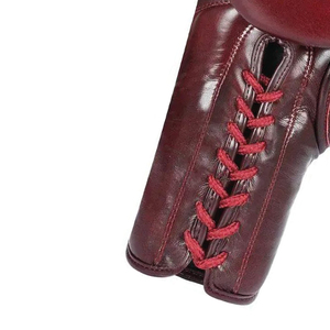 Vente en gros de gants de boxe en cuir à lacets gants de sparring personnalisés doigt entier unisexe durable léger pour l'entraînement - Product Image 6