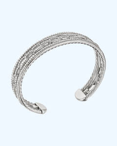 Stax, pulsera de eslabones de cadena de Plata de Ley 925 sólida a la moda para mujer con piedra moissanita de diamante, Material principal de acero inoxidable - Product Image 3