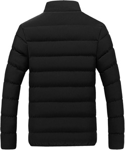 Men's Top Trendy Formal Winter Jacket Thickened Cotton Padded Coat with Casual Stand Collar Fashionable Warm Cardigan Outerwear - Product Image 2