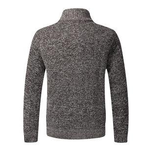 Top Quality Autumn Winter New <b>Men's</b> <b>Jacket</b> Slim Fit Stand Collar Zipper <b>Jacket</b> <b>Men</b> Solid Cotton <b>Thick</b> Warm Sweater Custom - Product Image 2