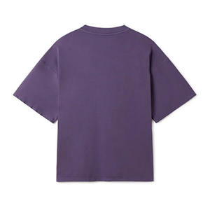 เสื้อยืดแบบหลวมผ้าฝ้าย100% ใส่ได้ทั้งชายและหญิงวินเทจซักด้วยกรดไซส์ใหญ่พิเศษแบบลำลองพร้อมงานปัก - Product Image 2