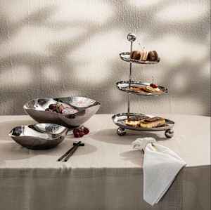 Juego de Platos de Acero Inoxidable de Alta Calidad, Pulido, Ecológico, Estilo Americano, para Uso Doméstico y en Restaurantes - Product Image 2