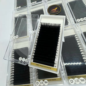 2025 Extensions de cils souples et légers C Curl 0.05mm d'épaisseur 9mm de longueur Long cils synthétiques naturels pour une utilisation en salon et en beauté - Product Image 4