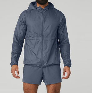 Chaqueta Deportiva Ligera Impermeable 2025 con Logotipo Personalizado, Conjunto Cortavientos para Otoño, Ropa Urbana Sólida - Product Image 1