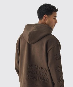 ชุดวอร์มแนวสตรีทใส่ซักแบบกรดชุดวอร์มสำหรับผู้ชายพิมพ์ลายวินเทจยูนิเซ็กซ์ชุดผ้าฝ้ายแบบหนัก - Product Image 4