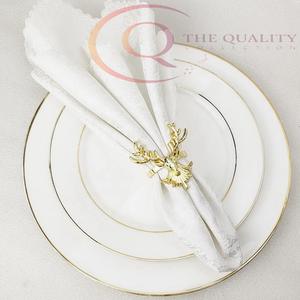 Anneaux de serviette de table en métal élégants pour la décoration de table de mariage, design moderne de luxe, écologiques et de haute qualité - Product Image 5