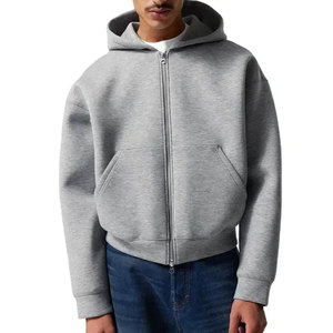 Pull à capuche à logo personnalisé pour hommes 100% coton à manches longues doublé polaire brodé style Streetwear confortable pour l'hiver - Product Image 1
