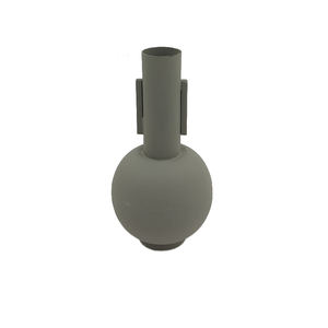 Vase à fleurs en métal design moderne fini noir de petite taille pour la maison et le mariage Décoration de table Vase en métal fait à la main - Product Image 3