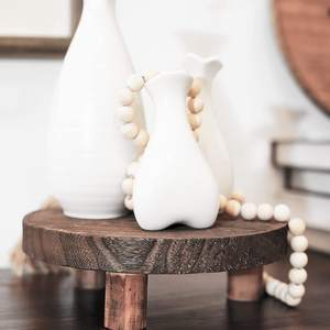 Riser en bois pour affichage support de piédestal rond pour plante maison cuisine support de Riser en bois approvisionnement en gros pour la décoration - Product Image 5