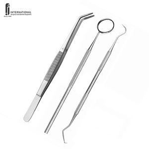 Juego de Exploración Dental Manual Premium de 3 Piezas, Protección Primaria de Cavidades Dentales, Kit Quirúrgico Reutilizable, Diagnóstico, Agarre Ergonómico - Product Image 2