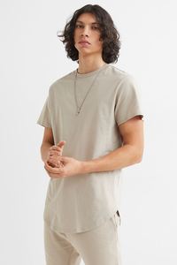 100% coton ourlet rond T-shirt en coton de haute qualité pour homme blanc - Product Image 6