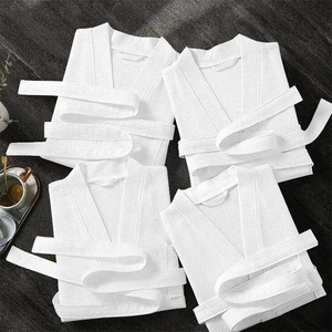Hotel Spa Batas de baño Waffle Collar Microfibra Waffle Albornoz de alta calidad - Product Image 5