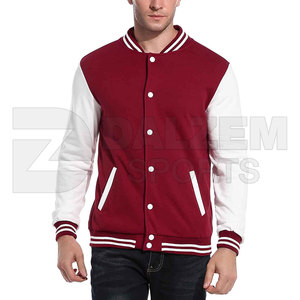 Chaqueta universitaria de hombre de alta calidad de fabricante OEM chaqueta universitaria de invierno personalizada con mangas de cuero bordadas de béisbol Letterman - Product Image 2