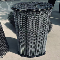 Bande transporteuse en maille métallique en acier inoxydable de haute qualité Yuchen, type compact et abordable, chaîne de convoyeur durable pour four