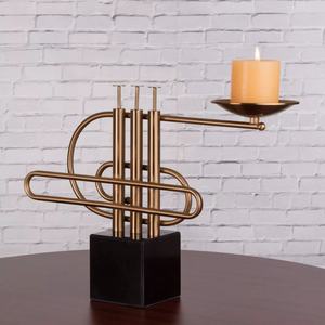 Candelabros de cristal de boda real al por mayor soporte de vela de decoración de suelo de lujo con embalaje de cartón para fiestas - Product Image 2