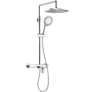 Ensemble de douche avec pommeau de douche pluie suspendu et support mural - Product Image 2