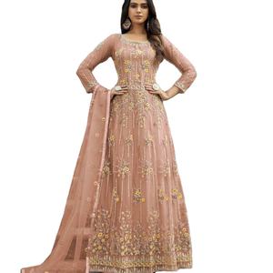 VESTIDO DE FANTASÍA DE SECUENCIA DE BORDADO PESADO DE SECUENCIA DE DISEÑADOR MÁS RECIENTE - Product Image 1