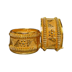 Ensemble de bracelets avec plaqué or 22 carats style moderne antique conçu ensemble de bracelets pour les femmes portent des bijoux par les exportateurs - Product Image 2