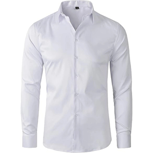 Camisa de vestir para hombre, tela de algodón suave, camisas de vestir para hombre, ropa de trabajo profesional, camisas de vestir para hombre, ropa formal, camisa de vestir - Product Image 4