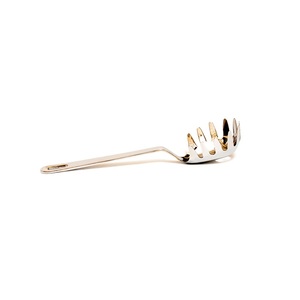 Fourchette à pâtes en acier inoxydable de 27 cm de qualité supérieure de qualité alimentaire de qualité supérieure finition brillante grande taille pour le service de cuisine à domicile - Product Image 1