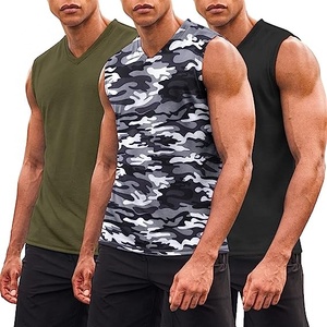 Wholesale OEM <b>Men's</b> Cotton Bodybuilding Tank Top Custom Gym Singlet Sleeveless <b>Training</b> <b>Vest</b> Fitness Muscle Apparel Bulk - Product Image 5