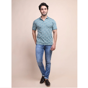 Camiseta de cuello polo de media manga de algodón 100% cómoda y elegante para hombre, superventas, ropa informal estampada a la moda, ajuste Regular - Product Image 1