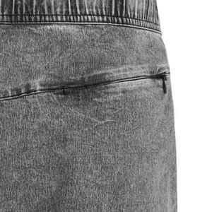 Custom Made <b>Men's</b> Medium Washed Canvas Straight <b>Jeans</b> Shorts Breathable Lightweight 100% Cotton Mid Waist Streetwear Casual - Product Image 3