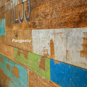 Paneles de pared de madera de teca antigua con diseño geométrico moderno insonorizados absorbentes de sonido para entretenimiento de Villa al aire libre uso doméstico - Product Image 2