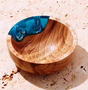 ชามเรซินสีเทอร์ควอยซ์ถ้วยเรซินทำมืองานฝีมือทำในอินเดีย - Product Image 1