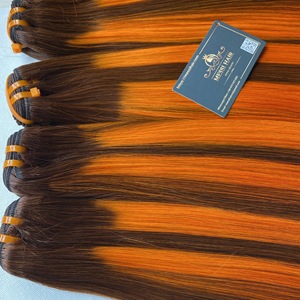 Mega Sale 2025 Os Droite Piano Couleur Trame Extension de Cheveux Vietnamiens Extensions de Cheveux Humains Prêt à Expédier - Product Image 5