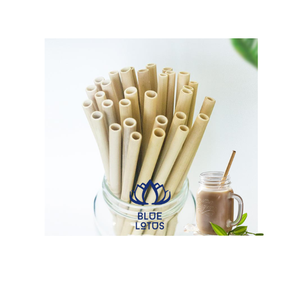 Meilleure vente pailles biodégradables bambou naturel pour les amateurs de bubble tea - Product Image 1