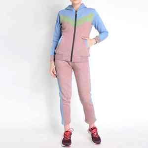 Prix d'usine Ensemble de survêtements en molleton 100% coton avec logo personnalisé pour femmes Offre Spéciale femmes Survêtements décontractés respirants OEM - Product Image 3