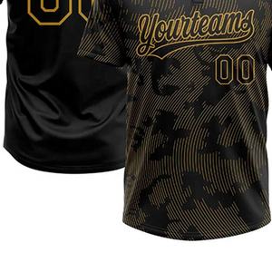 Jersey de béisbol para hombre de último diseño a precio barato Color sólido tamaño personalizado sublimación camiseta de béisbol uniformes cuello en V - Product Image 6