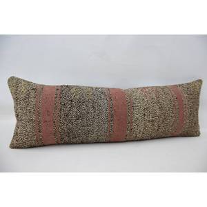 12x36 pulgadas Beige lana Patchwork Kantha almohada tejida esponjosa Vintage bordado patrón lujo rústico comodidad estilo 18x18 tamaño - Product Image 3