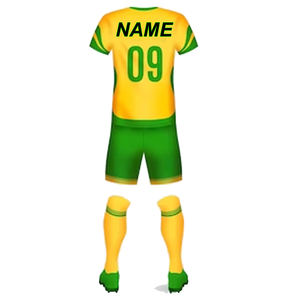 Uniforme de fútbol para jóvenes y adultos personalizado al por mayor, camiseta y pantalones cortos transpirables con logotipo de equipo, uniforme de fútbol impreso con logotipo - Product Image 2