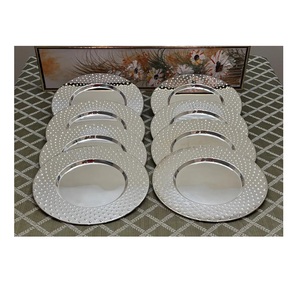 Plato Base Dorado para Recepción de Bodas al por Mayor, Decoración de Mesa para Eventos, Proveedor al por Mayor, Plato Base de Metal de Lujo Hecho a Mano - Product Image 2