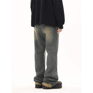 Jeans stretch pour hommes de haute qualité en gros, style streetwear, pantalon baggy, jeans en denim décontractés, respirant, de haute qualité, en solde - Product Image 6